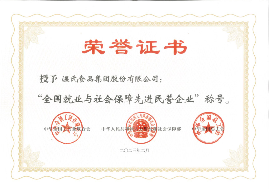 巅峰国际官网股份获“全国就业与社会保险先进民营企业“称号.jpg